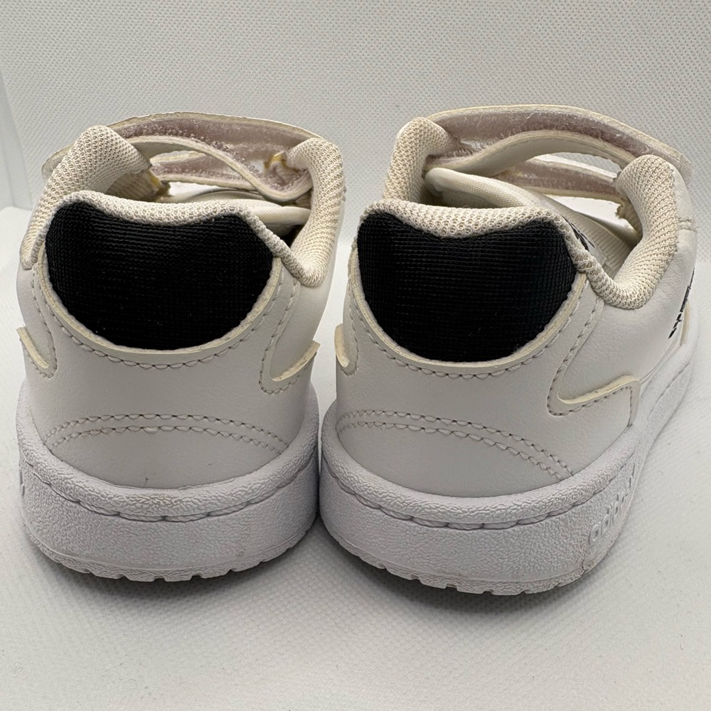 Adidas Kids Cream and White Velcro Sneakers - Picture 9 of 9